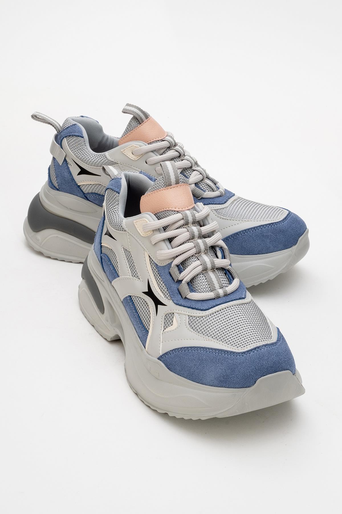 Marron - Zapatillas deportivas gris azulado (mujer)