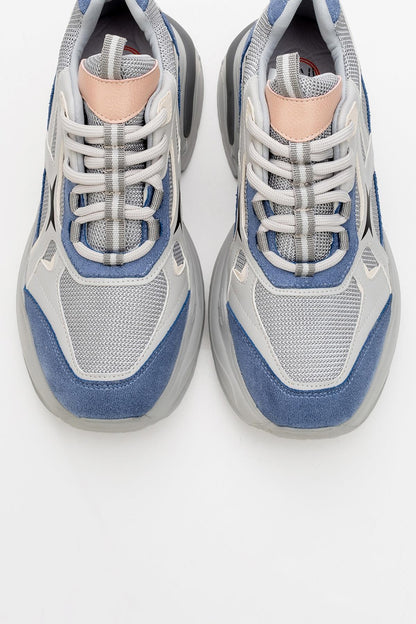 Marron - Zapatillas deportivas gris azulado (mujer)