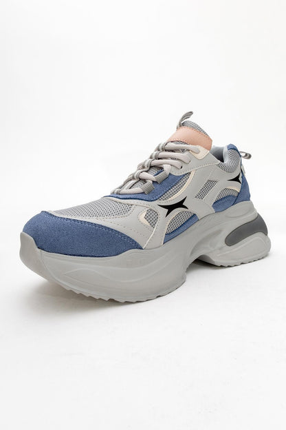 Marron - Zapatillas deportivas gris azulado (mujer)