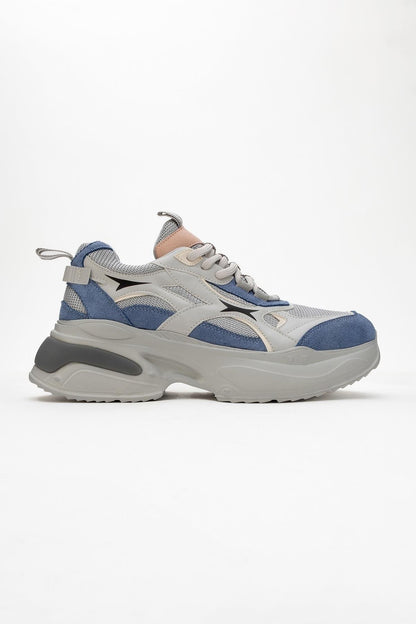 Marron - Zapatillas deportivas gris azulado (mujer)