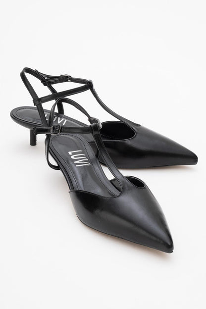 Asher - Zapatilla de tacón destalonada con punta (Mujer)