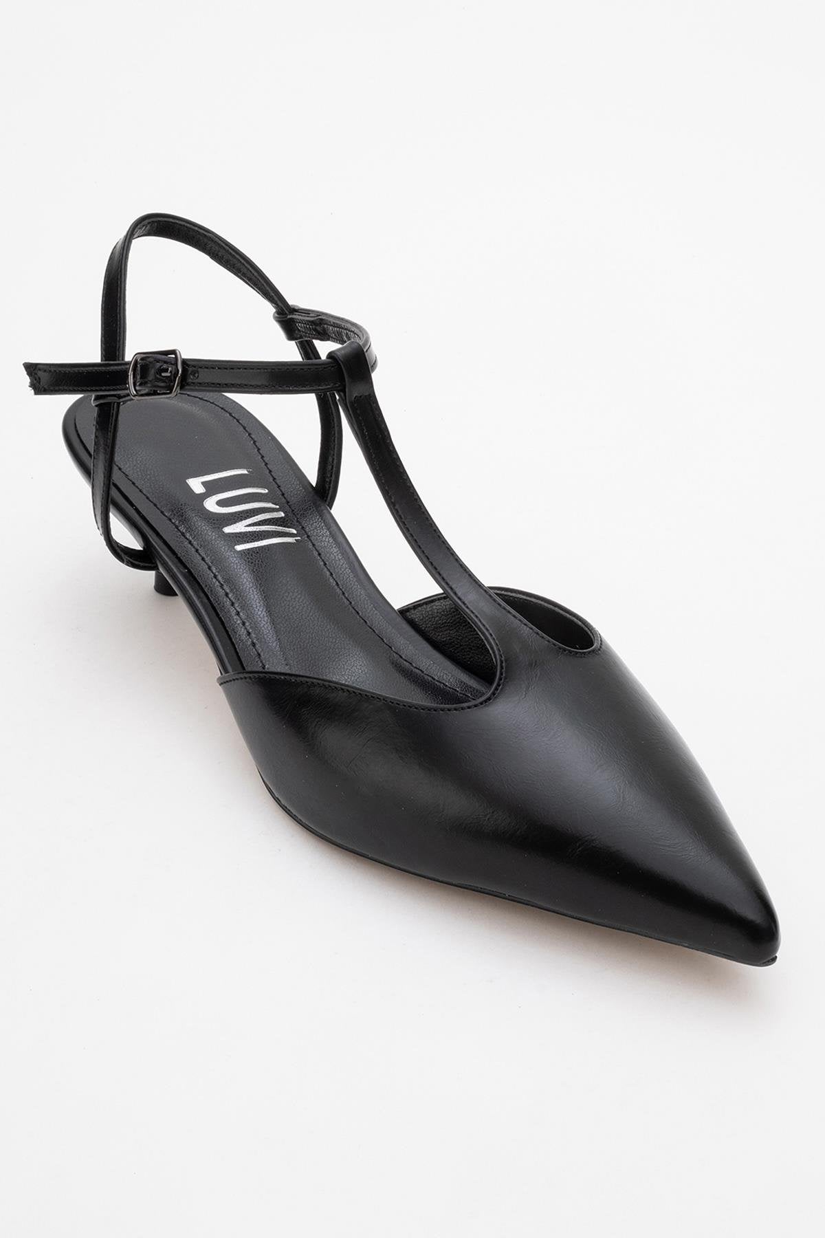 Asher - Zapatilla de tacón destalonada con punta (Mujer)