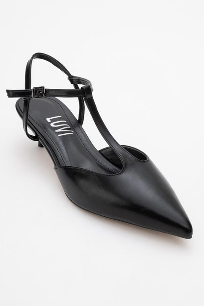Asher - Zapatilla de tacón destalonada con punta (Mujer)