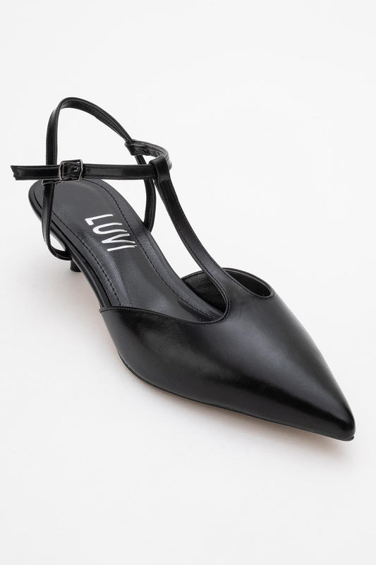 Asher - Zapatilla de tacón destalonada con punta (Mujer)