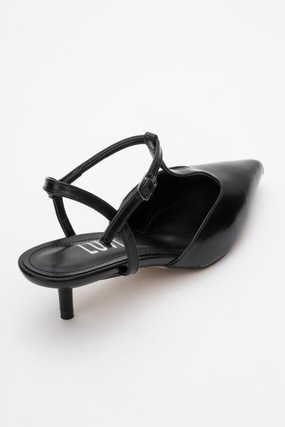Asher - Zapatilla de tacón destalonada con punta (Mujer)