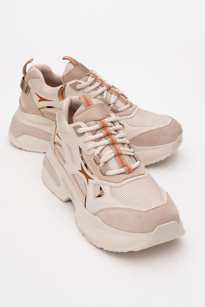 Zapatillas deportivas marrón-beige (Mujer)