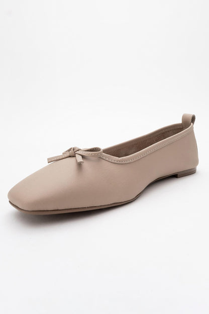Sosa - Zapatillas de ballet de cuero beige (mujer)