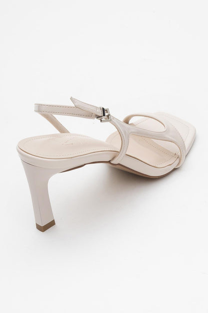 Melby - Sandalia de aguja con tiras en color blanco roto (Mujer)