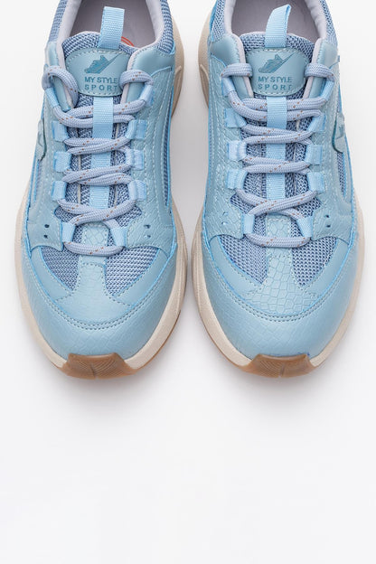 Bambi - Zapatillas de malla estampadas azules (Mujer)