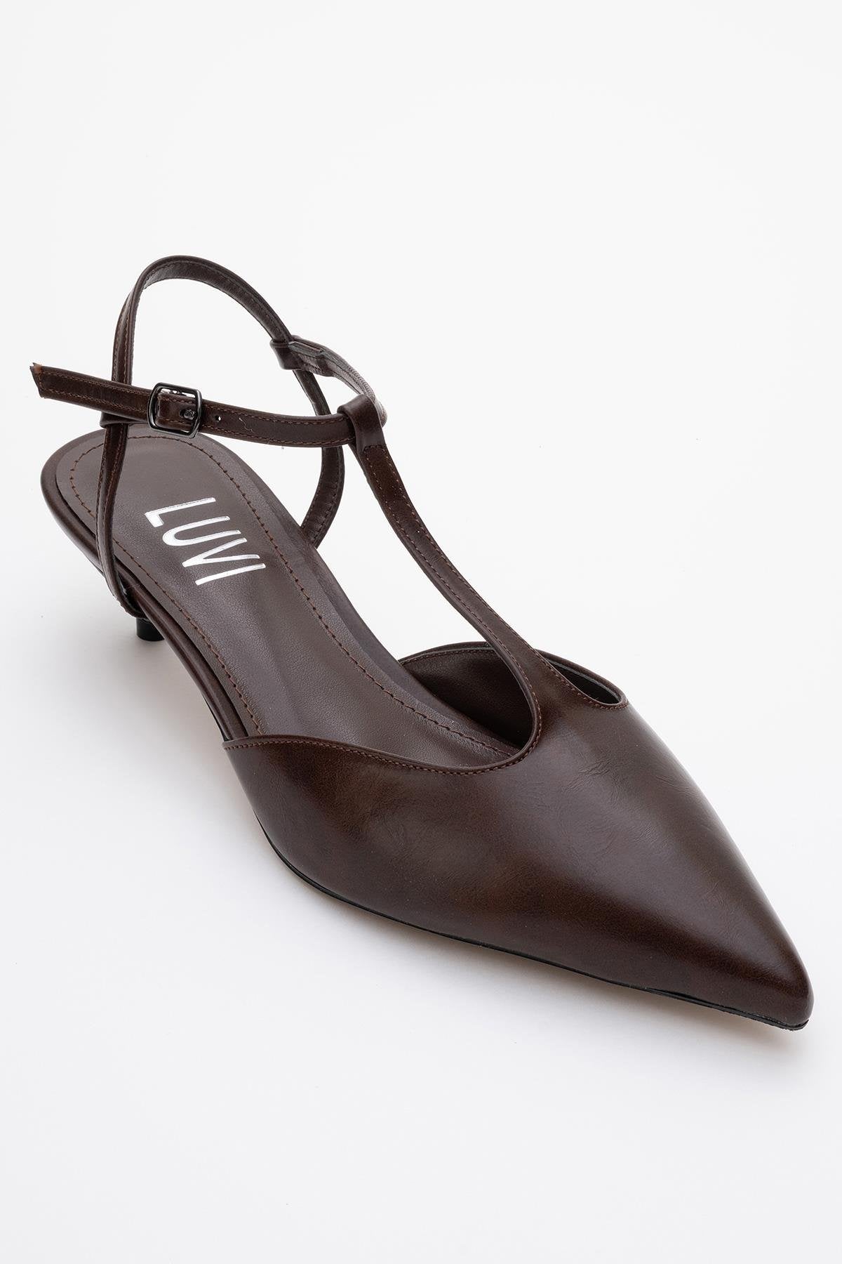Asher - Zapatilla de tacón destalonada con punta fina (Mujer)