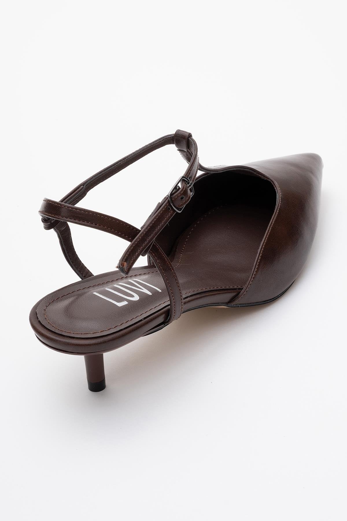 Asher - Zapatilla de tacón destalonada con punta fina (Mujer)