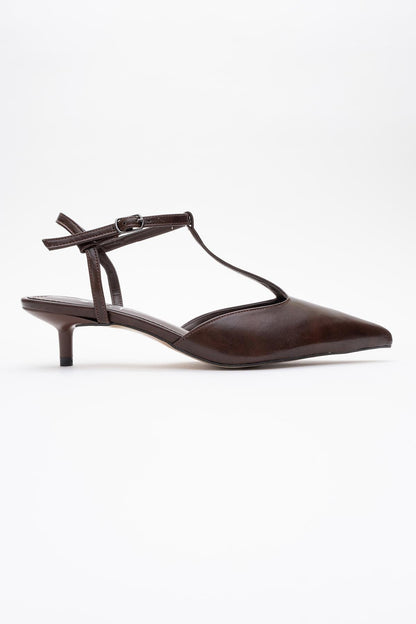 Asher - Zapatilla de tacón destalonada con punta fina (Mujer)