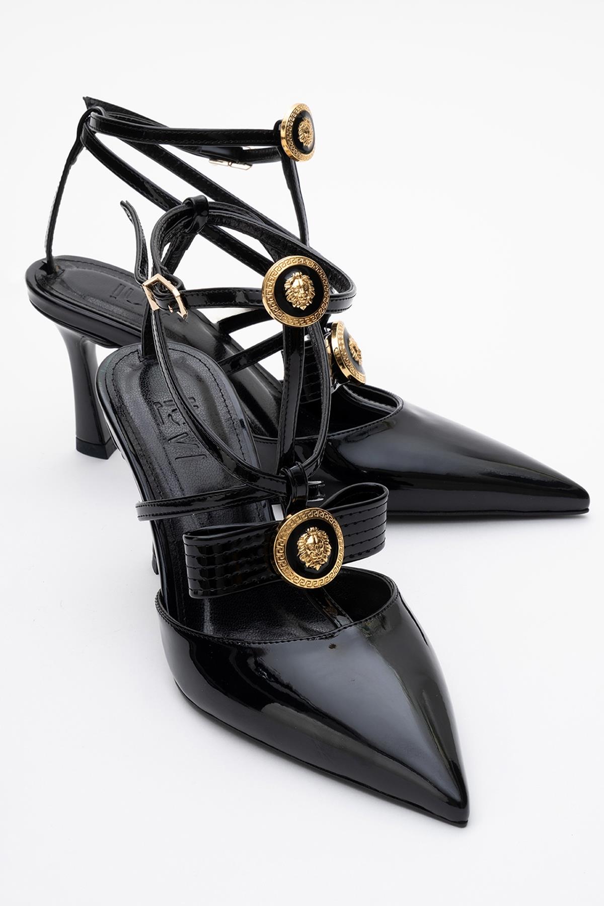 Peal - Black Patent Pointed Toe Pump (Women)