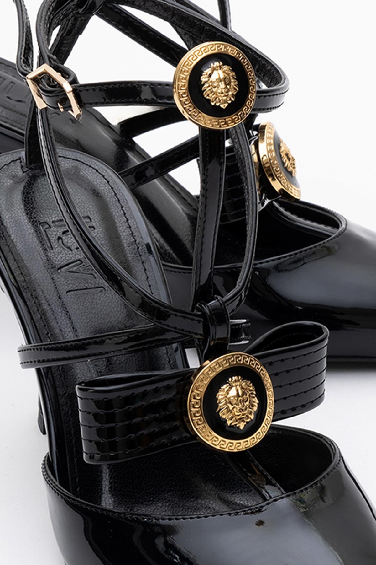 Peal - Black Patent Pointed Toe Pump (Women)