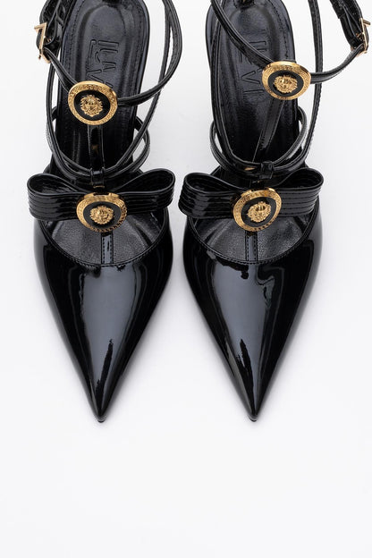 Peal - Black Patent Pointed Toe Pump (Women)