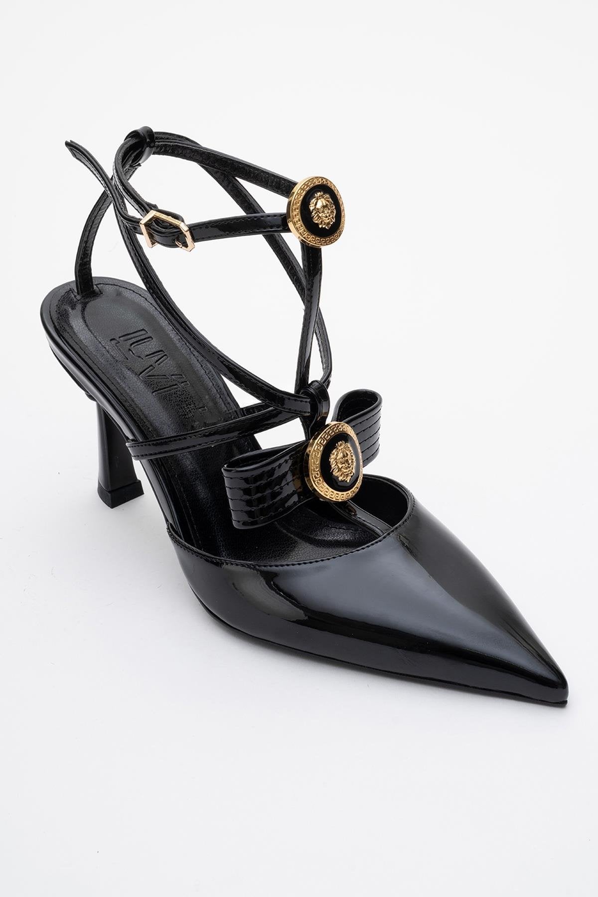 Peal - Black Patent Pointed Toe Pump (Women)