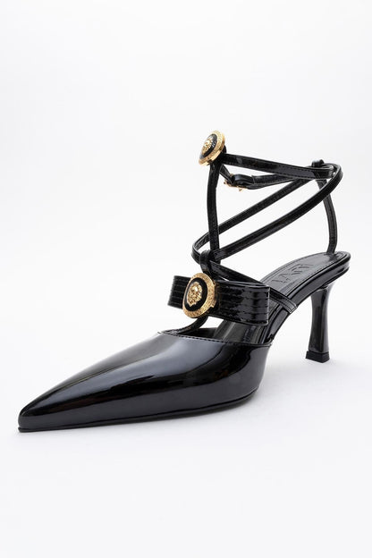 Peal - Black Patent Pointed Toe Pump (Women)