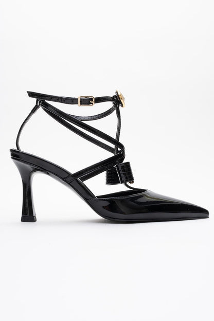 Peal - Black Patent Pointed Toe Pump (Women)