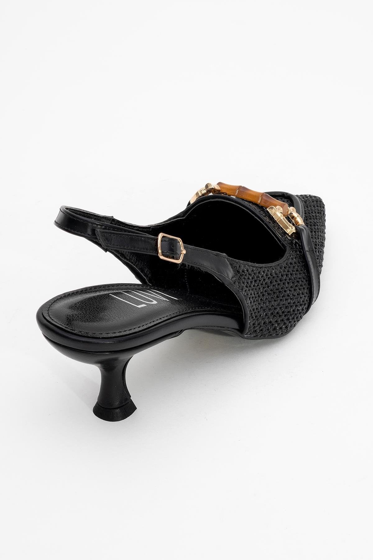 Osca - Zapatos de tacón tipo slingback con hebilla y puntera en punta (mujer)