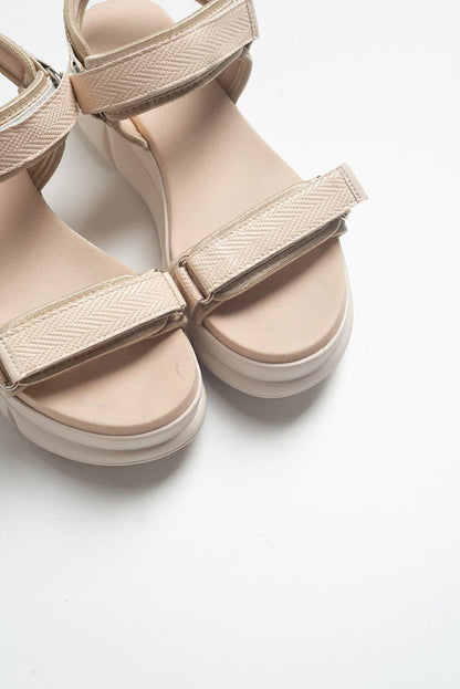 Yrmengardis - Sandalia de tiras beige (Mujer)