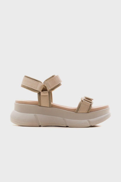 Yrmengardis - Sandalia de tiras beige (Mujer)
