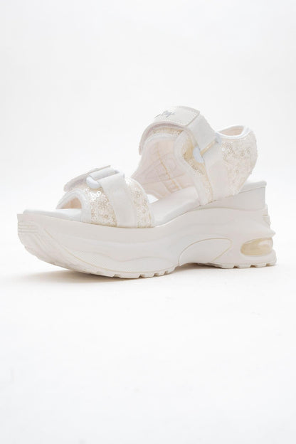 Arthur - Sandalia deportiva de plataforma con tira Off White (Mujer)