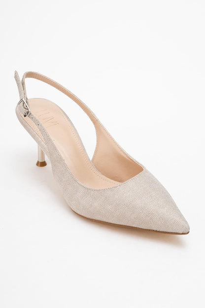 Caisa - Zapatos de tacón alto con purpurina dorada (Mujer)