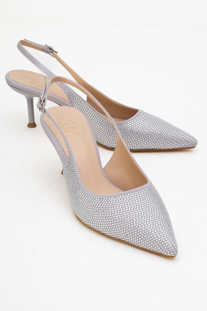 Novs - Zapatos de tacón "Stiletto" plateados (Mujer)