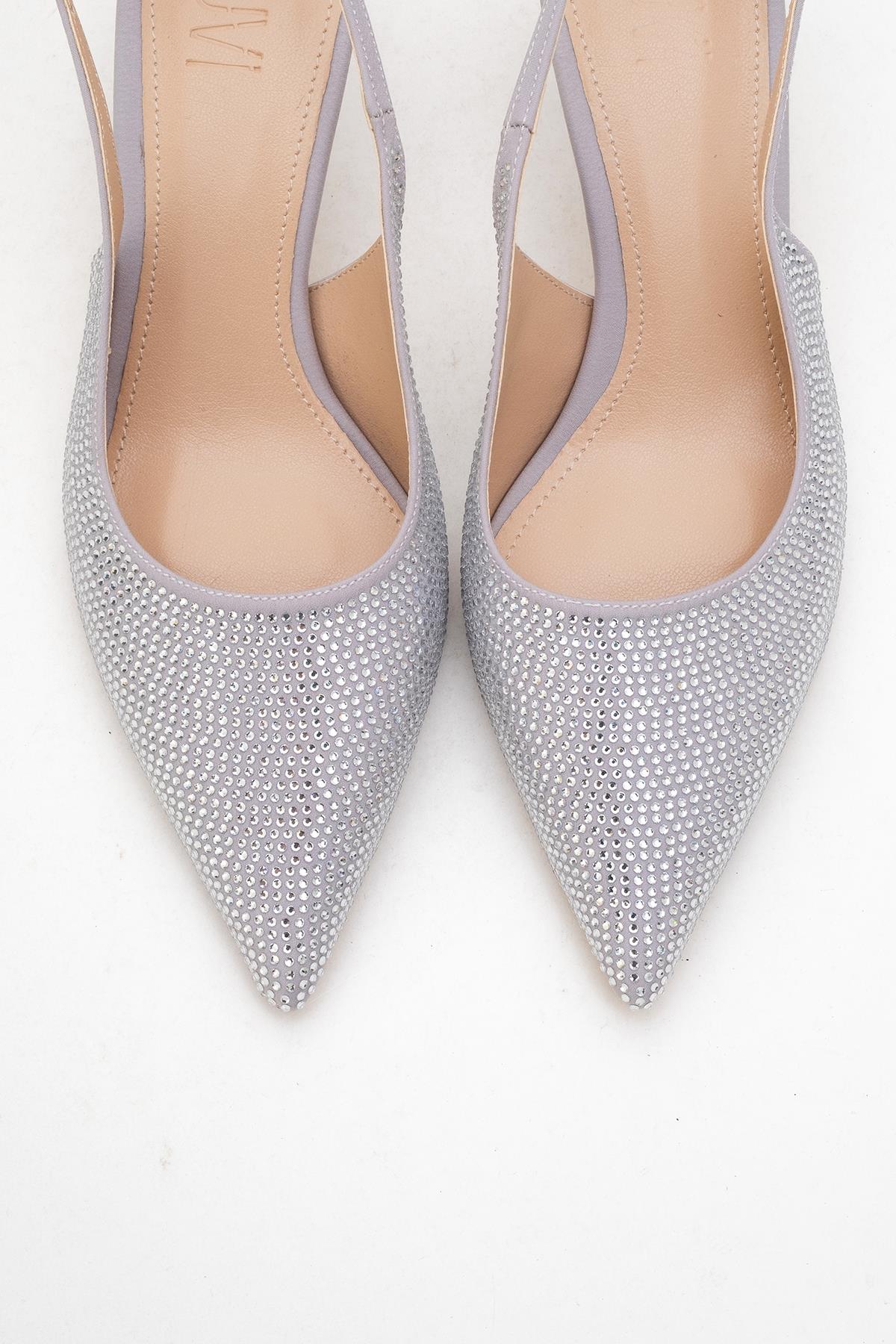 Novs - Zapatos de tacón "Stiletto" plateados (Mujer)