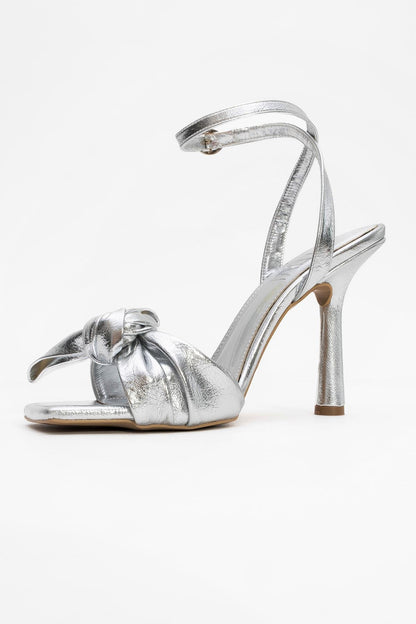 Pila - Zapato de tacón plateado (Mujer)