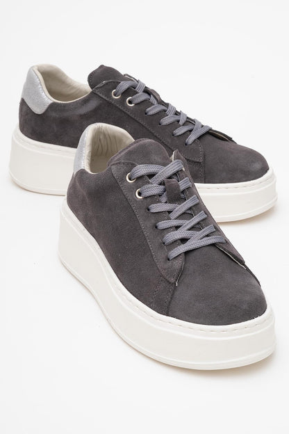 Gueno - Zapatillas deportivas de piel genuina y ante (Mujer)