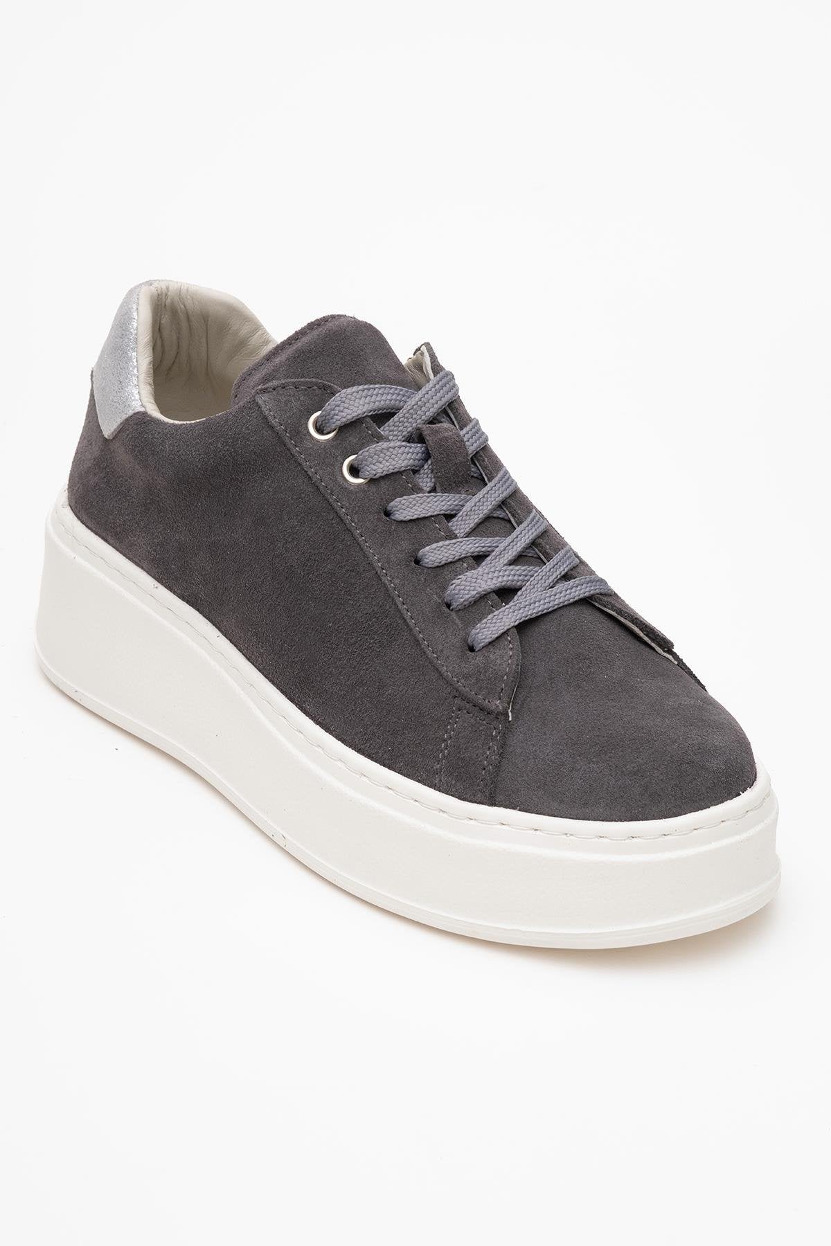 Gueno - Zapatillas deportivas de piel genuina y ante (Mujer)