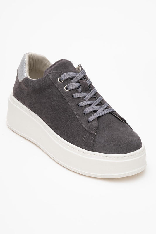 Gueno - Zapatillas deportivas de piel genuina y ante (Mujer)