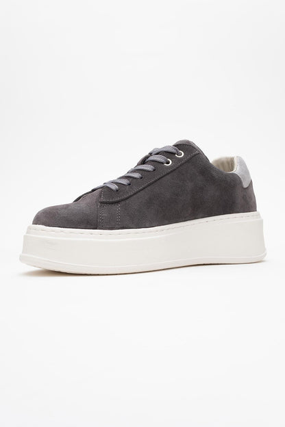 Gueno - Zapatillas deportivas de piel genuina y ante (Mujer)