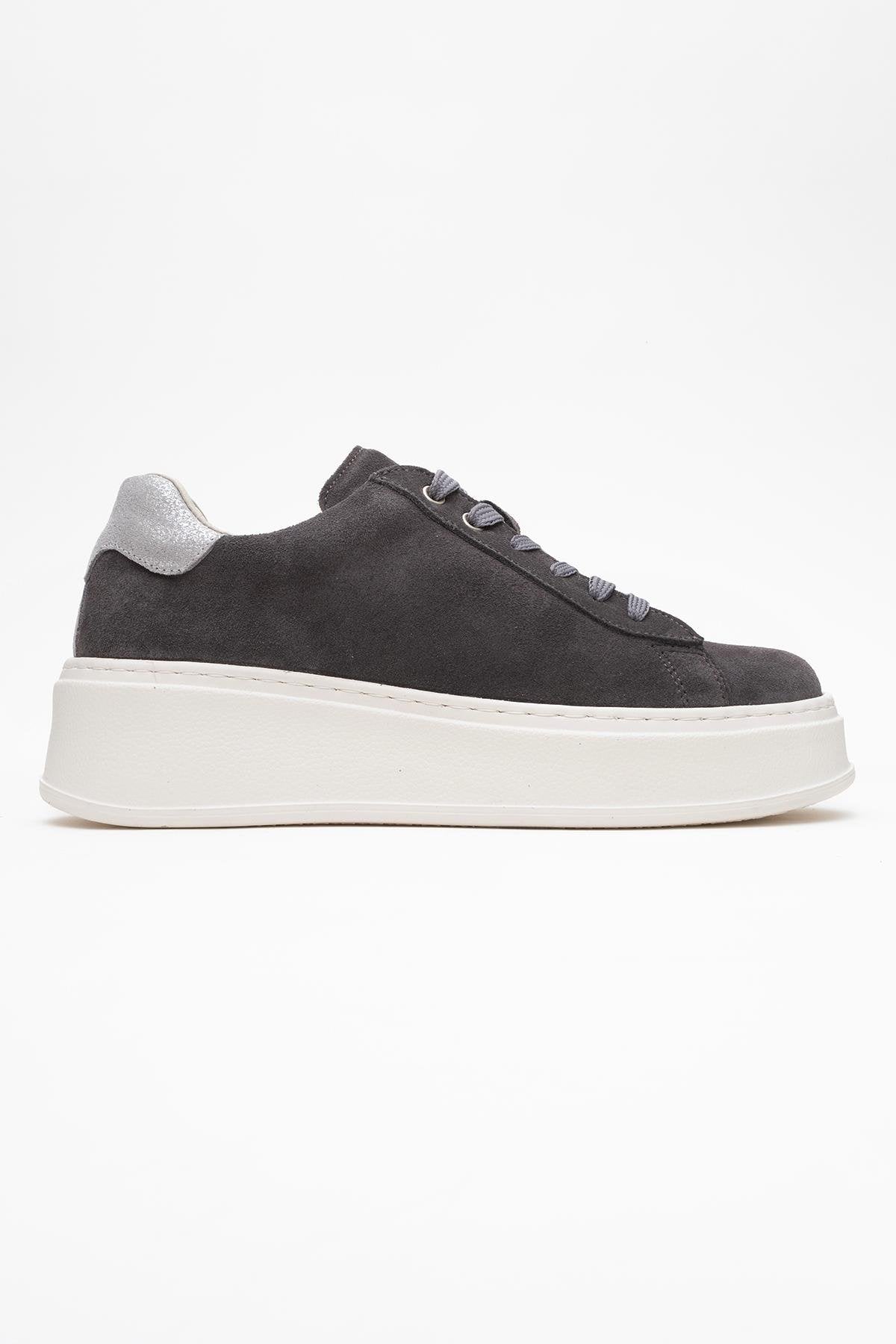 Gueno - Zapatillas deportivas de piel genuina y ante (Mujer)