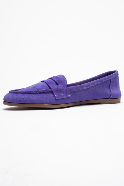 Dorothy - Mocasines de piel de ante color lila