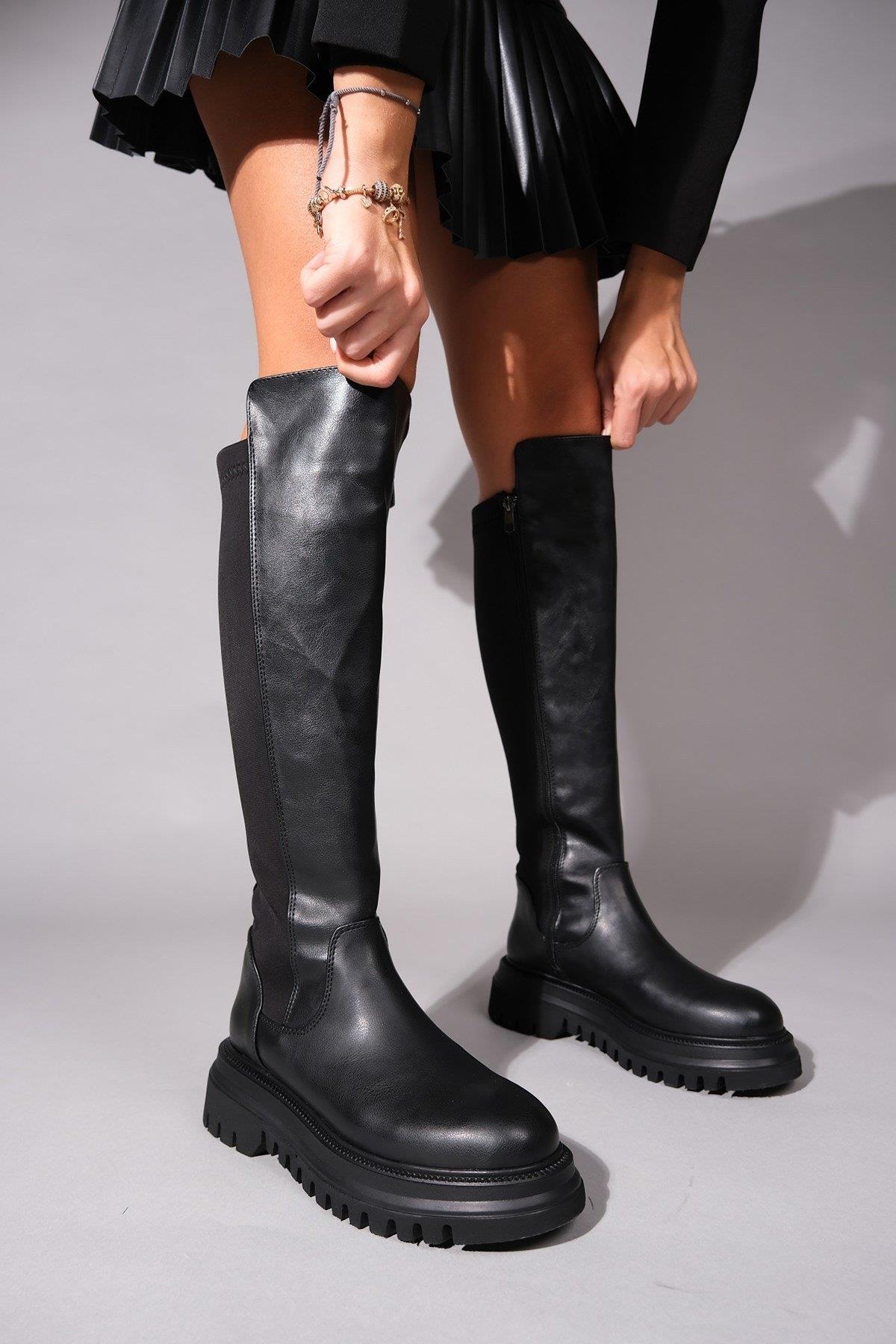 Paul - Bota elástica negra (Mujer)