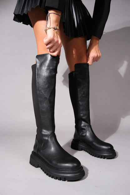 Paul - Bota elástica negra (Mujer)
