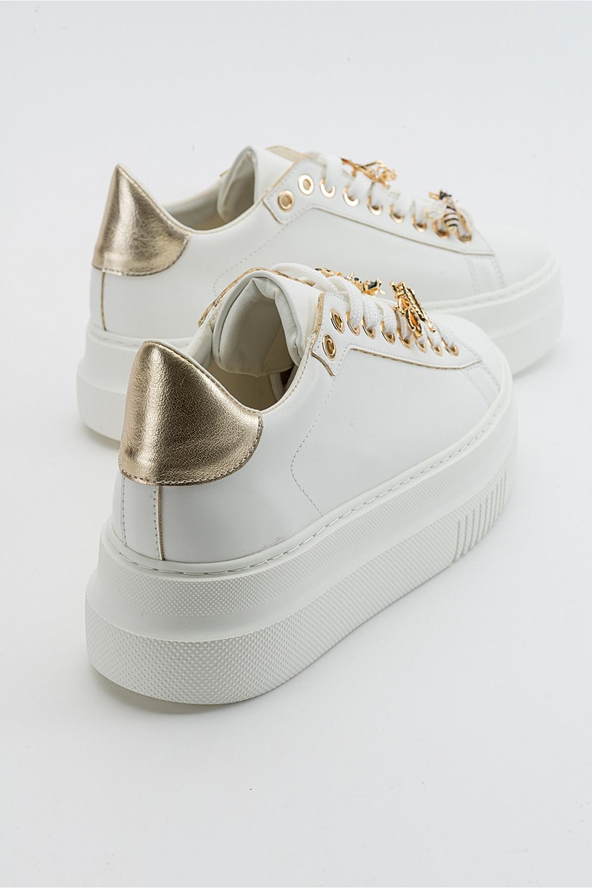 Ater - Zapatillas con Hebilla de Abeja Blanca (Mujer)