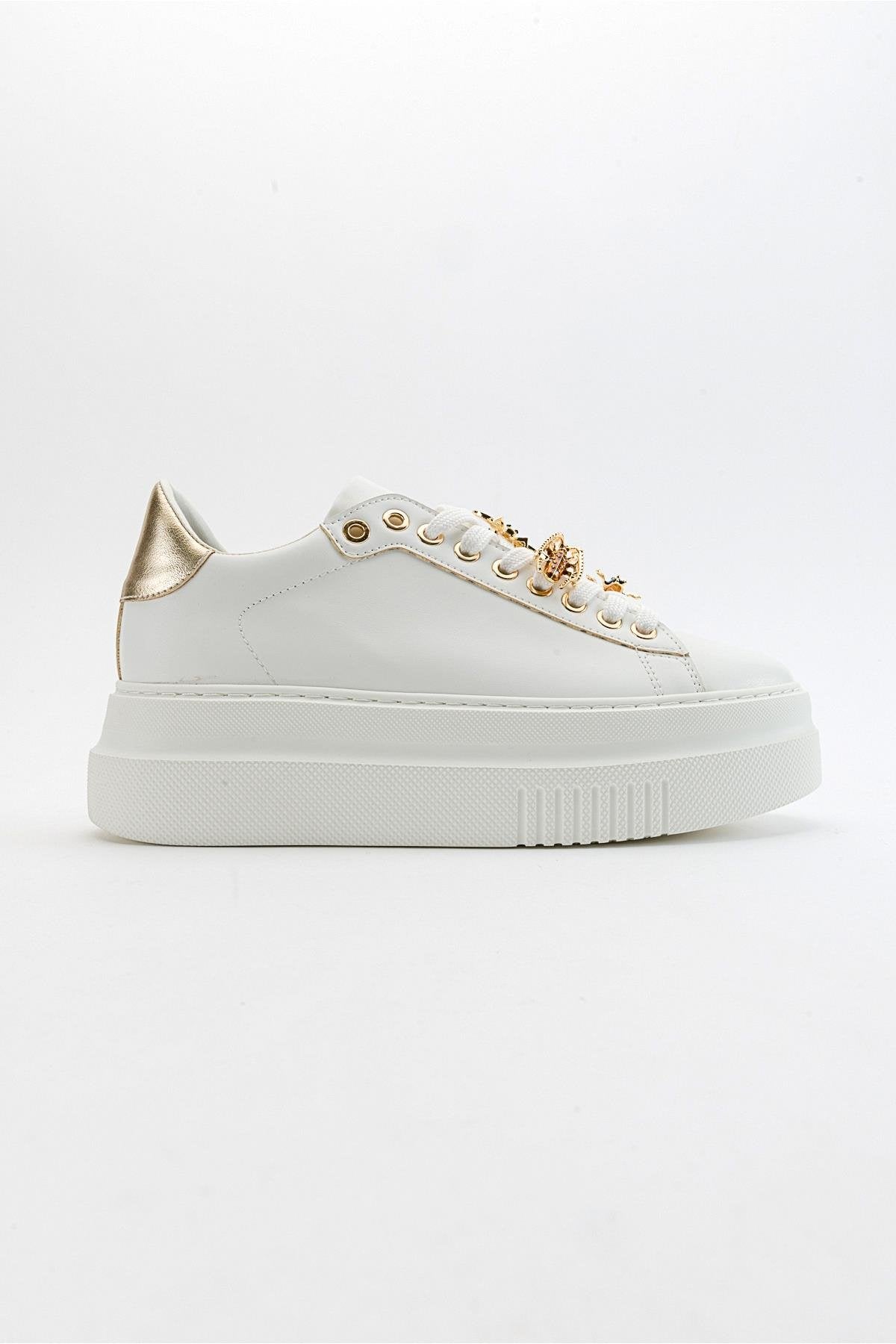Ater - Zapatillas con Hebilla de Abeja Blanca (Mujer)