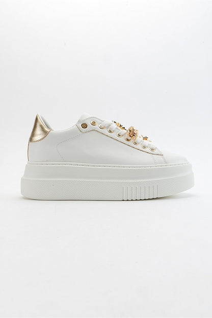 Ater - Zapatillas con Hebilla de Abeja Blanca (Mujer)