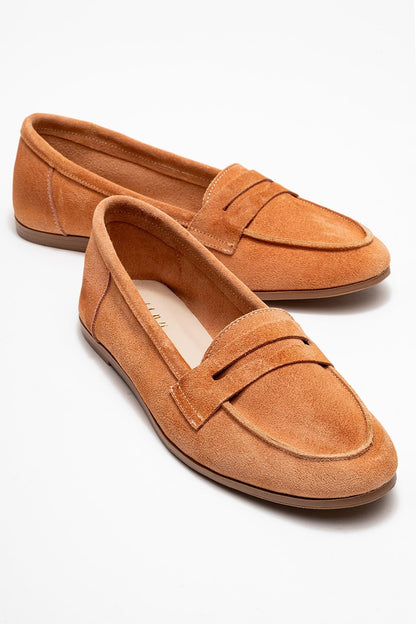 Dorothy - Mocasines de piel de ante color miel
