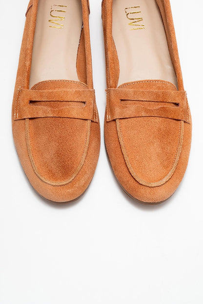 Dorothy - Mocasines de piel de ante color miel