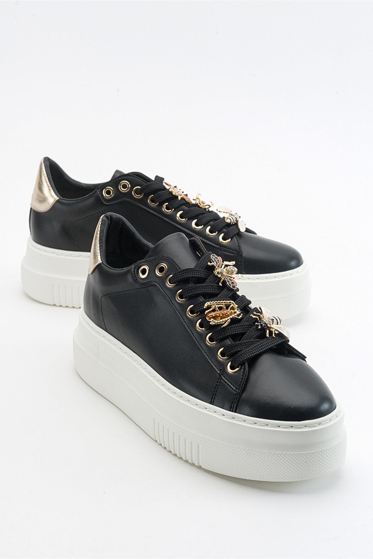 Ater - Zapatillas con Hebilla de Abeja Negra (Mujer)