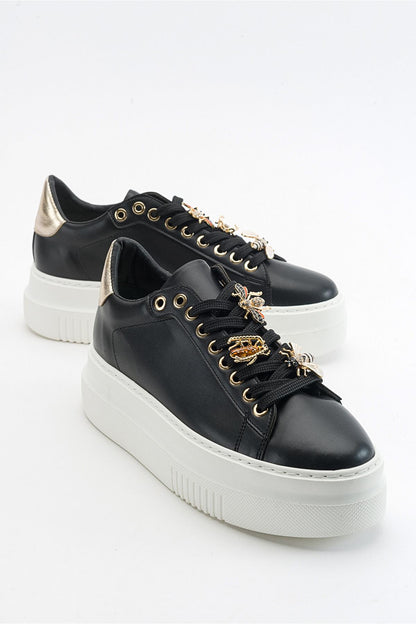 Ater - Zapatillas con Hebilla de Abeja Negra (Mujer)