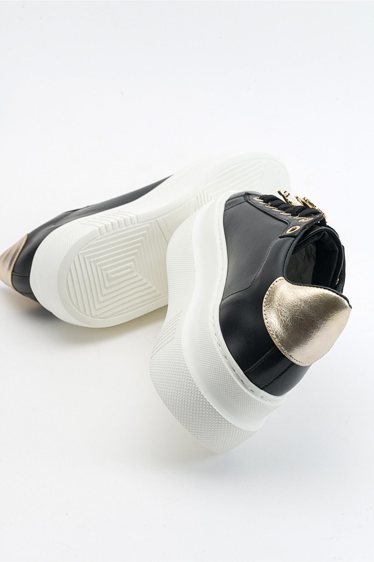 Ater - Zapatillas con Hebilla de Abeja Negra (Mujer)