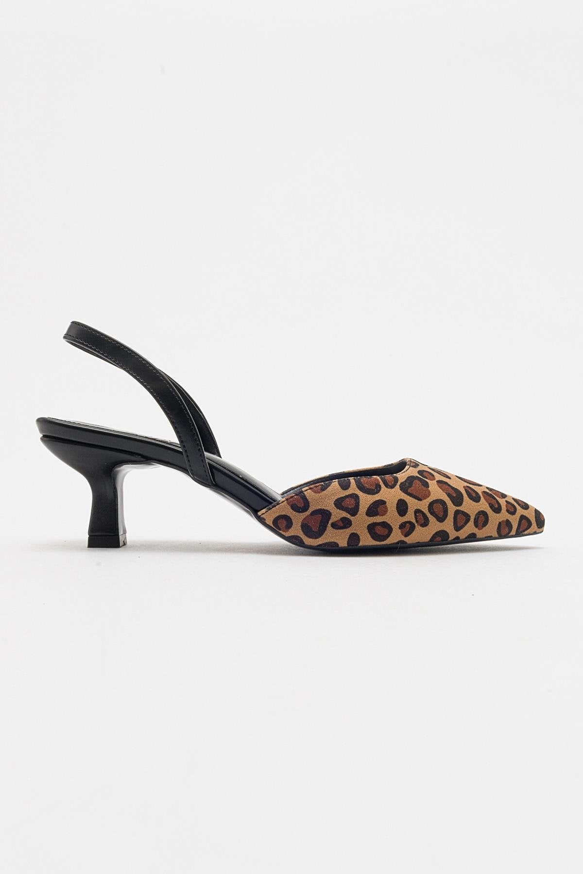 Over - Zapatilla de tacón de punta con estampado de leopardo (Mujer)