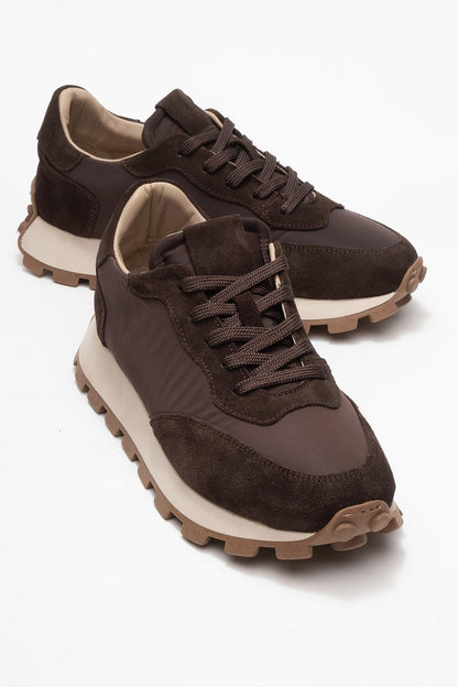 Amanda - Brown Leather Sneakers (Women)