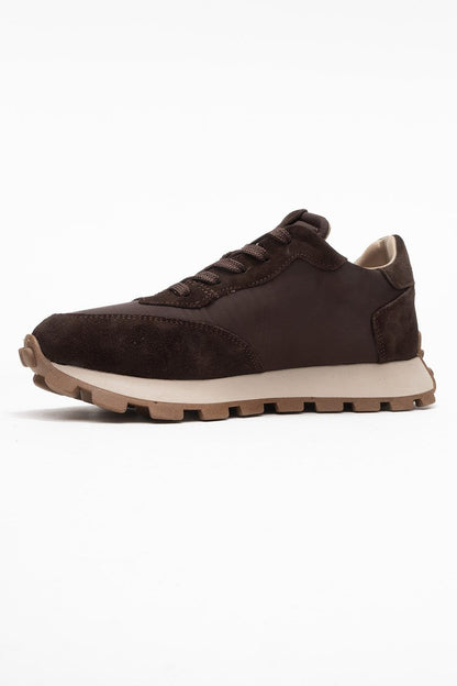 Amanda - Brown Leather Sneakers (Women)