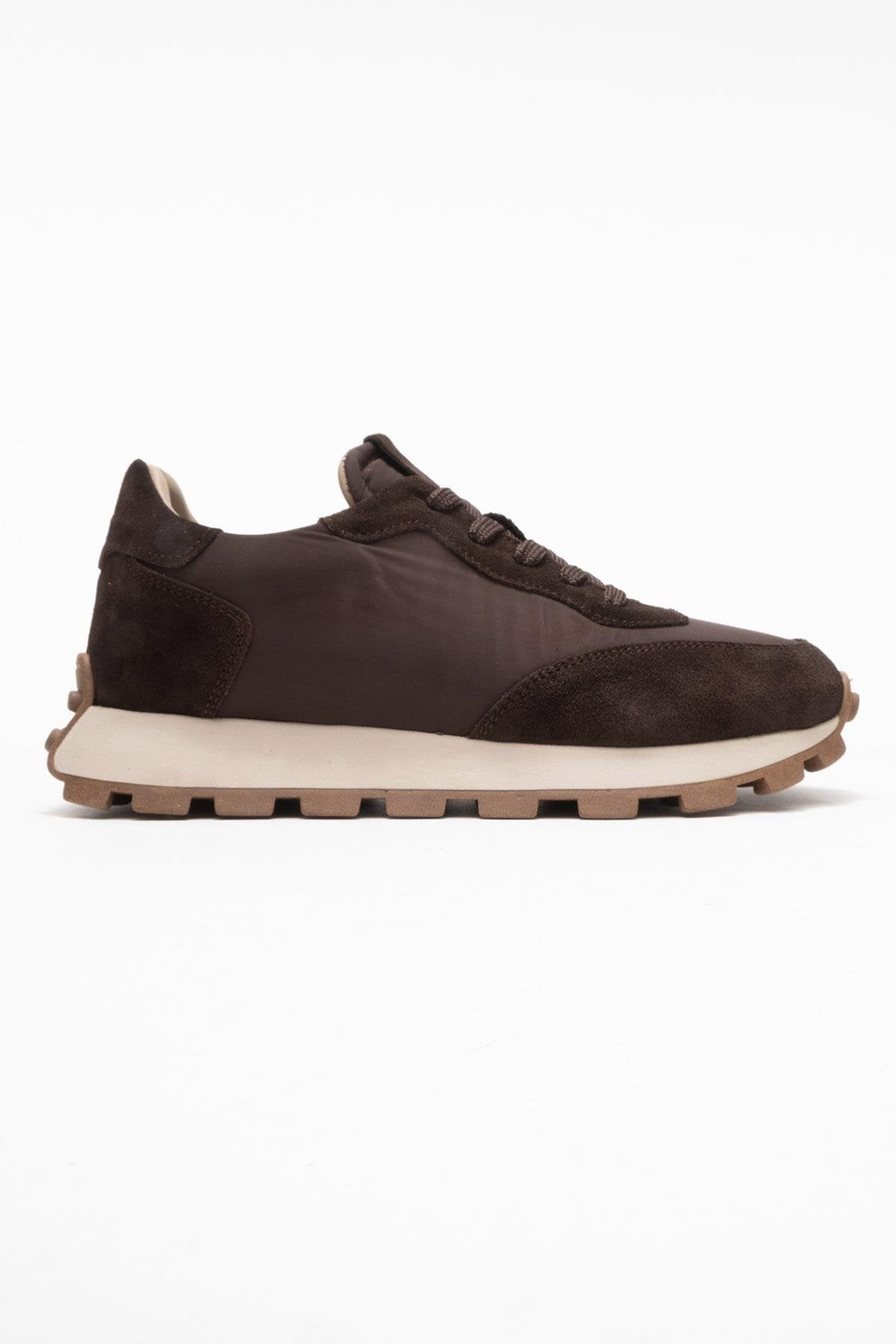 Amanda - Brown Leather Sneakers (Women)